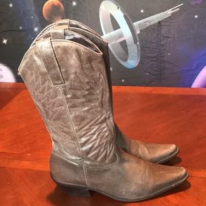 Matisse brown leather cowboy western boots size 8M